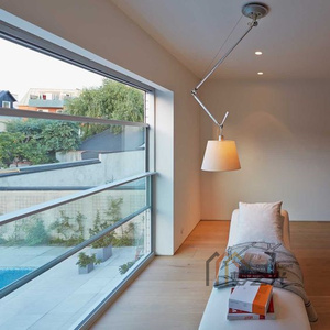 Fenêtre coulissante verticale à moteur électrique au design moderne Smart automatique pour balcon villa cadre en alliage d'aluminium écran pliant - Product Image 5