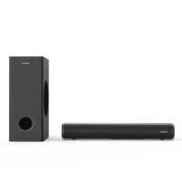 MyBestSound grosir pabrik 2.1 Soundbar 50W berkabel Subwoofer untuk 5.0 3 Speaker dengan pelindung logam untuk sistem teater Rumah
