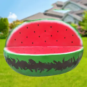 Y124 Watermelon bench fruit chair sofa Modern nordic outdoor garden public furniture leisure sofa special waiting chairs