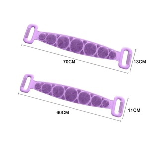 Long Silicone <b>Body</b> Back Scrubber Belt Gentle Exfoliating Skin Massage Shower Bath Wash Brush - Product Image 6