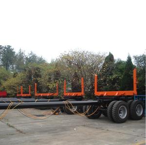 2 оси полный прицеп древесины бревен, транспорт грузовик с прицепом в Западной Африке - Product Image 6