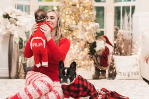 الأكثر مبيعًا ملابس أطفال أحادية اللون كلاسيكية للكريسماس بيجامات متطابقة مع أخوة أحمر قطنية للصبيان والفتيات بسحاب - Product Image 6