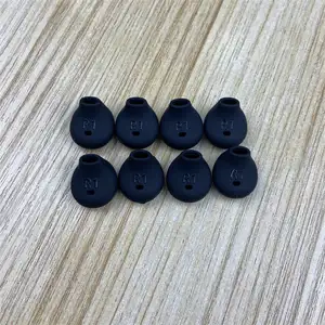 Top 10 putih casing Earphone lembut antihilang silikon Earbud tips Hook Earplug