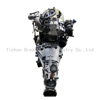 Motor Completo 4JB1T 2.8L Preensamblado y Probado en Caliente con Soportes de Motor y Compresor de Aire Acondicionado para Reemplazo en Camionetas Isuzu