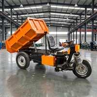 Tricycle électrique robuste à benne basculante avec roulement de pompe pour le transport de matériaux de construction (pierres, sable) dans l'exploitation minière, capacité de charge de 1500 kg