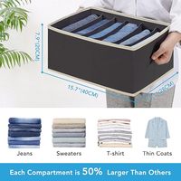 Boîte de rangement pliable carrée de haute qualité 40*28*20cm avec diviseurs intérieurs personnalisés, durable, pour vêtements, tiroirs, bac de rangement moderne