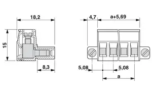 Phoenix Contact-conector Pcb de tornillo, Conector de cable eléctrico, MSTB 1778027/6-STF-5.08, alta calidad, 2,5