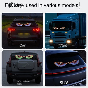 Nueva luz de advertencia LED de luz de ojo de camión con Pantalla dinámica transfronteriza para automóviles y camiones Luz de pantalla de ojo del Diablo - Product Image 2