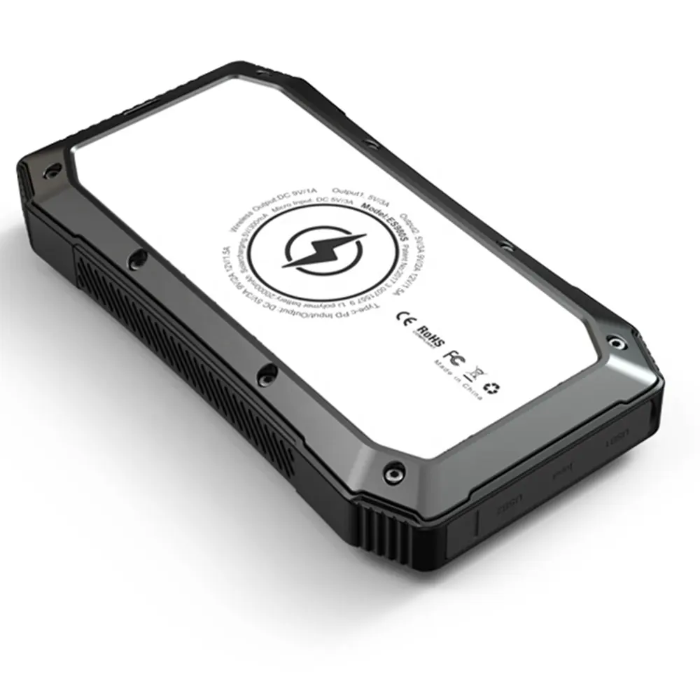 Battery Protection Type-C USB Mirco Solar Mobile 20000mAh Power Bank