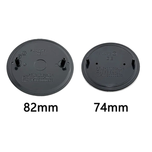 7 Piezas 74mm 82mm 45mm 56mm 60mm 68mm Tapas Centrales para Ruedas Delanteras y Traseras, Emblemas y Logotipos para Volante y Maletero de Coche - Product Image 6