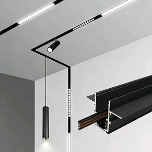 Système d'éclairage sur rail magnétique ultra-mince pour plafond, <span class=keywords><strong>spot</strong></span> <span class=keywords><strong>LED</strong></span> magnétique 48V 35mm - Product Image 1