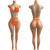 ELITES Source Factory Wholesale Top Ranking New Arrivals Exotic Dancewear Sets Rave Outfit Fishnet Bodysuit g String Thong