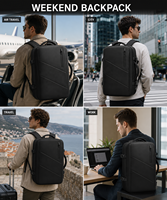 Sac à dos de week-end écologique personnalisé OEM ODM avec compartiment pour ordinateur portable, antivol, pour les voyages et le travail