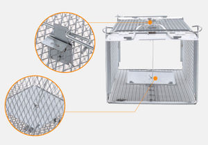 Humane Metal Mesh Live Catch <span class=keywords><strong>Rat</strong></span> Rongeur Appât Station <span class=keywords><strong>Double</strong></span> Portes Piège À Souris <span class=keywords><strong>Cage</strong></span> - Product Image 4