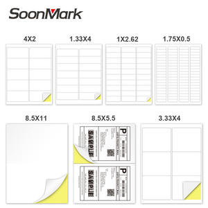 Etichette Adesive <span class=keywords><strong>A4</strong></span> 8,5 X 5,5 2 per <span class=keywords><strong>Foglio</strong></span> Adesivi Void per Spedizioni Logistiche EMS per Uso Ufficio - Product Image 5