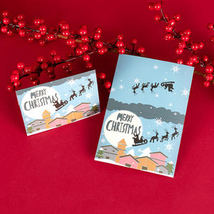 Myway <span class=keywords><strong>2025</strong></span> Novos Cartões De Natal Vindo Presente De Férias Pendure <span class=keywords><strong>Tag</strong></span> para o Natal Ano Novo Presente Cartão - Product Image 1