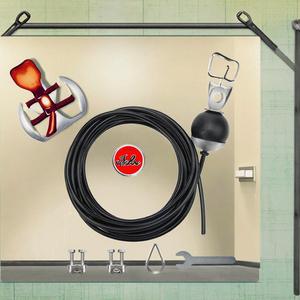 Accessoire de machine à câble pour entraînement sportif et de divertissement, personnalisable avec logo, en acier, caoutchouc et PVC, avec poulie, pour triceps et <span class=keywords><strong>biceps</strong></span>, vente en gros - Product Image 2