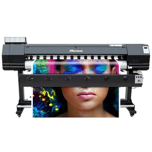 Meilleure qualité 1.8m/70in/6ft imprimantes grand format toile d'intérieur/autocollant/film réfléchissant machine d'impression avec xp600/dx5/dx7 tête