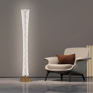 Art nordique grand corps en verre de luxe LED lampadaire moderne intelligent E27 bleu Design minimaliste pour chambre salon coin - Product Image 2