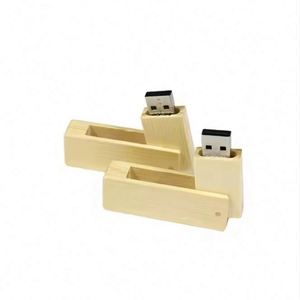 Custom Logo Wooden Pen Flash Drives Full Capacity Wood Waterproof Twist Usb <b>Memory</b> Stick - Product Image 1