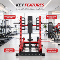 REYK 2024 Appareil de musculation à charge libre en acier, presse pectorale debout, nouveau design, pour la musculation et le renforcement du dos