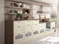 Kabinet Dapur Kustom Amerika Premium Kayu Solid Baja Tahan Karat Ramah Lingkungan Bersertifikat ISO Perangkat Keras Bergaransi 3 Tahun