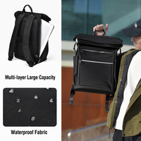 Sac à dos professionnel pour ordinateur portable, grande capacité, en tissu Oxford imperméable, à rabat supérieur, idéal pour les voyages d'affaires urbains, directement de l'usine