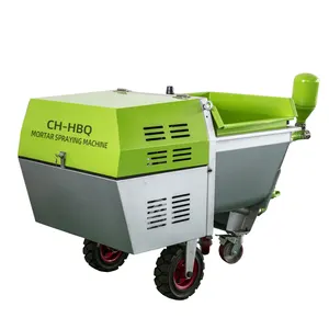Diesel Powered Gypsum Mortar Dry Mix Plastering Machine Automatic Wall 220v Putty Real Stone Paint M9 Spray Plaster