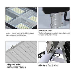नए सौर स्ट्रीट लाइट्स आउटडोर सौर गार्डन लाइट वाटरप्रूफ आईपी 65 स्प्लिट-टाइप रोड लाइटिंग सोलर लैंप - Product Image 6