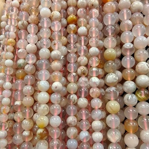 Bán buôn Tím Agate 6-10 mét Vòng Loose hạt đá quý tự nhiên hạt tinh thể năng lượng đá hạt đối với trang sức làm - Product Image 4