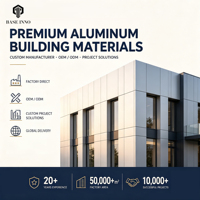 2026 Inno OEM Panneaux de façade portables en aluminium perforé alvéolé pour revêtement mural de bâtiment, avec LED DJ intégrées