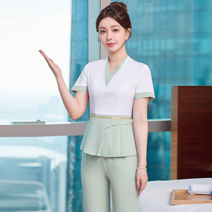 Foot Bath Technician Uniform Women's Health Care Spa Suit Summer 2025 Polyester Comfortable Casual Pocket Design - Product Image 2
