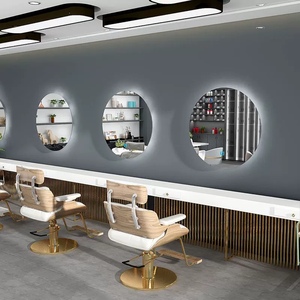 Espejo Circular con Iluminación LED para Barbería, Espejo de Salón con Luz LED, Gran Venta - Product Image 3