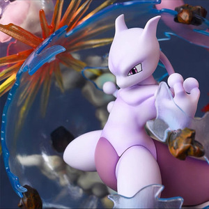 Figurine d'action Pokémon avec Mewtwo, Charizard, Blastoise, Venusaur et Pikachu, modèle de collection avec effet lumineux - Product Image 2