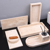 Ensemble de salle de bain de luxe léger quatre pièces : porte-savon, boîte à mouchoirs et accessoires pour lavabo