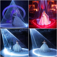 Ensemble de projecteurs laser d'animation pour mariage Marslite 3w 5w 10w, projecteur laser DJ et machine à flocons de neige, projecteur laser cube pour mariage