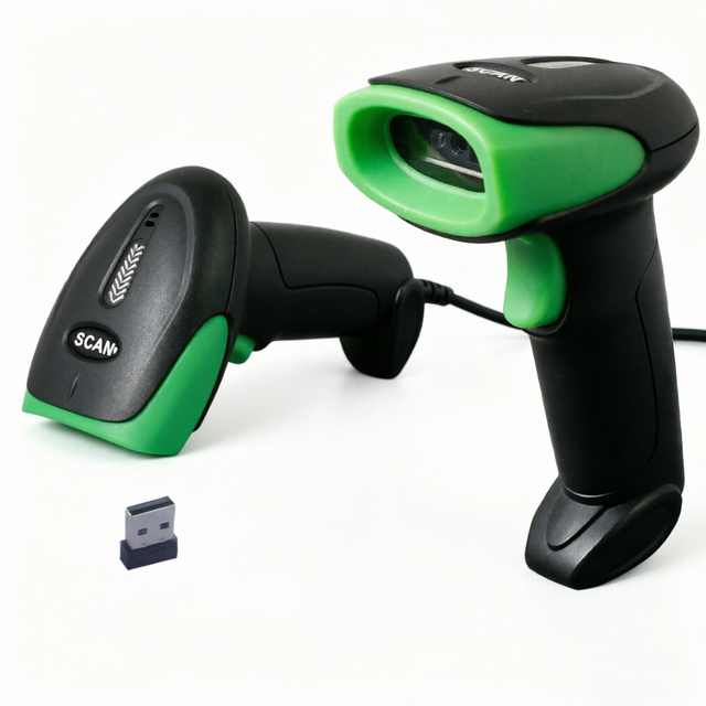 CQH200G 1D 2D Handheld QR Barcode Scanner Desktop Bar Code Reader Wireless 2.4G Bar Code Scanner for Store
