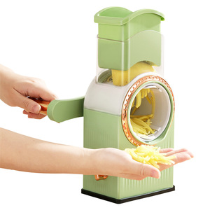 Nouvel hachoir manuel multifonctionnel pour légumes avec fonctions de découpe rotative, de dés et de râpage, et râpes pour pommes de terre - Product Image 5