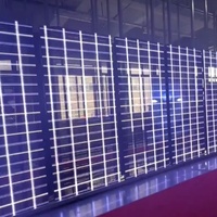 Écran d'affichage LED transparent P3.91-7.8 pour publicité intérieure et extérieure sur fenêtre en verre haute luminosité