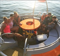 Kayak à pédales De Pesca Montu Motor, kayak électrique avec pédales, remorque, transparent, pour la famille, usage privé, barbecue, bateau donut