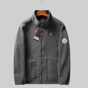 Chaqueta de Forro Polar para Hombre, Invierno, con Bolsillos, Color Sólido, Casual, Resistente al Frío, Gruesa y Cálida, Tallas Grandes - Product Image 2