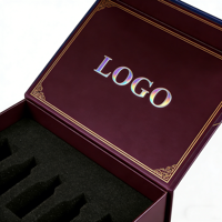 Boîte cadeau rigide magnétique personnalisée avec estampage à chaud du logo pour l'emballage de parfums, de soins de la peau et de vins