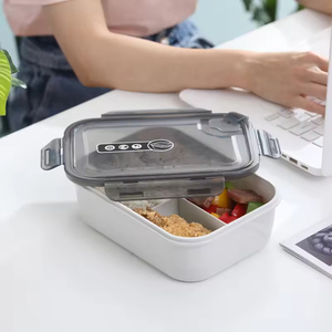 3 Compartment Food <b>Storage</b> Container Adults Insulated Bento Kids Portable Plastic School Lunch <b>Box</b> - Product Image 2