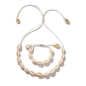 Seashell Necklace And <b>Bracelet</b> Set For Women Beach Style <b>Shell</b> Jewelry Gift Fashion Accessory - Product Image 5