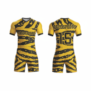 ชุดเสื้อฟุตบอลฝรั่งเศสสำหรับผู้ใหญ่ชุดเสื้อฟุตบอลพิมพ์ลายแบบซับลิเมชัน - Product Image 1