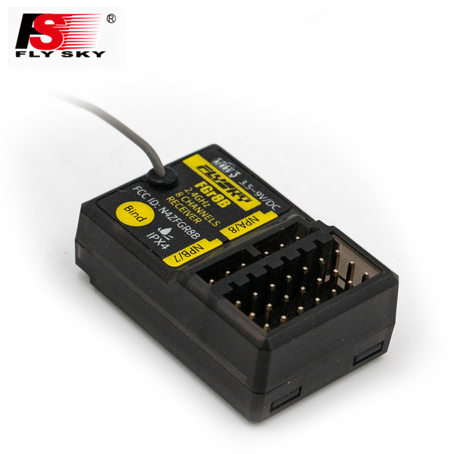 FLYSKY FGR8B 2.4GHz 8CH Receiver PWM/ PPM/ I-bus Output for AFHDS3 Transmitters RF Modules PL18/ NB4 /NB4 Lite/ FRM302 NB4 PRO