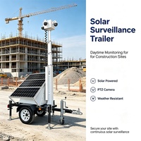 Remorque de sécurité solaire portable prenant en charge des caméras personnalisées pour un déploiement flexible dans les mines de charbon et sur les chantiers