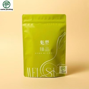 Custom MOQ 5000pcs VMEPT Yoga Suit Clothing Socks Pants Hoodies Eco Friendly Moisture Proof Resealable Ziplock Stand Pouch Shoes - Product Image 3