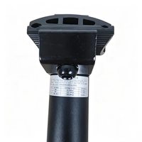 Tige de Selle en Alliage d'Aluminium Promax SP-252 27.2 x 350mm Noir Sablé à Vis Unique avec Micro-ajustement pour Vélo – Stock en Gros