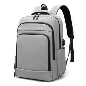 Men's <b>Backpack</b> Large Capacity 36-<b>55L</b> Business Travel Laptop Bag Solid Color With Interior Zipper Pocket - Product Image 5